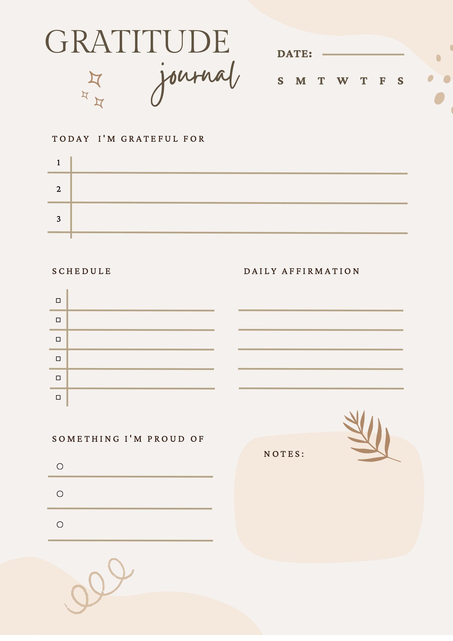 7-Day Gratitude Journal – Free Download