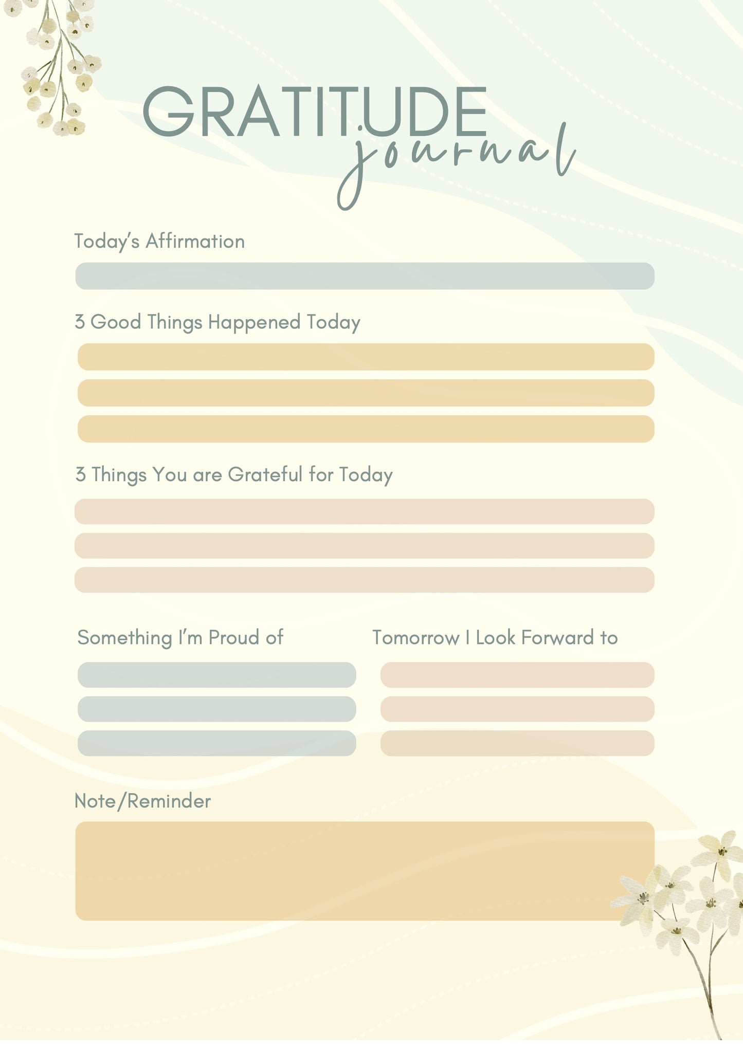 7-Day Gratitude Journal – Free Download