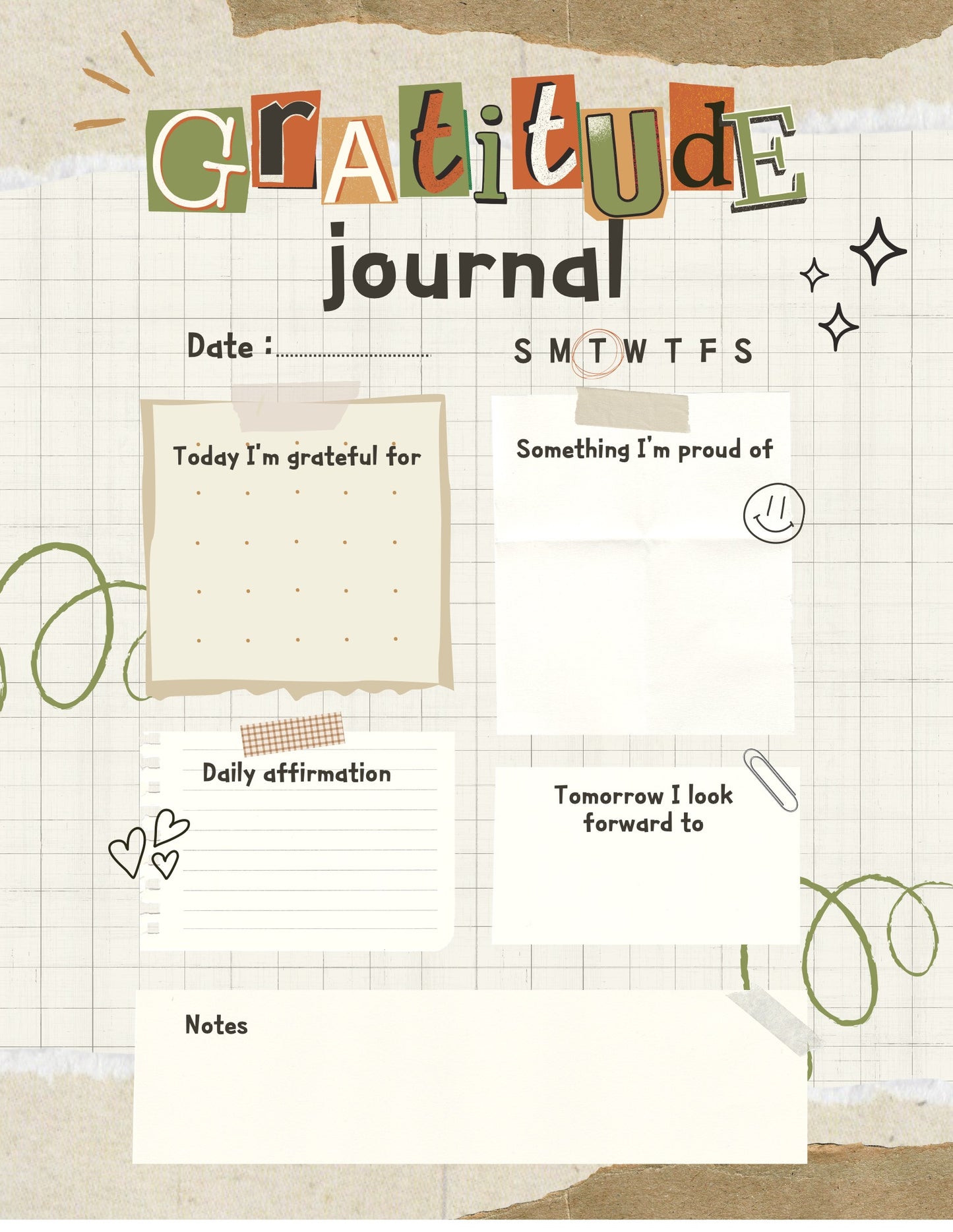 7-Day Gratitude Journal – Free Download