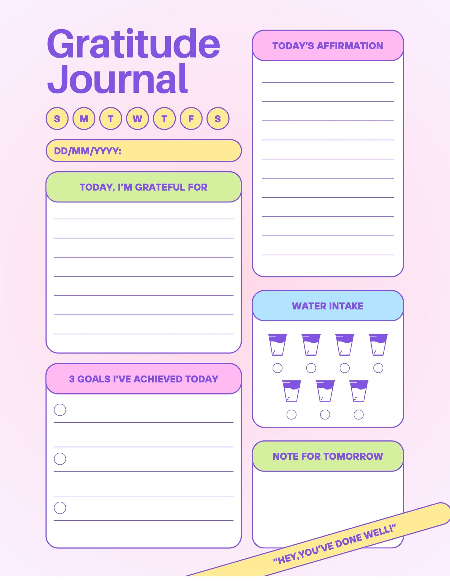 7-Day Gratitude Journal – Free Download