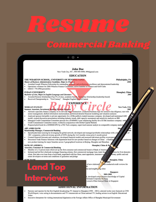 Resume - Commercial Bank