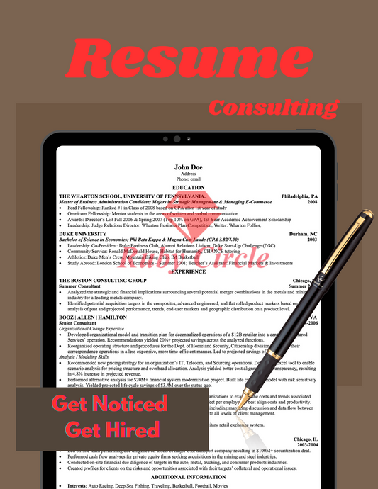 Resume - Consulting 1