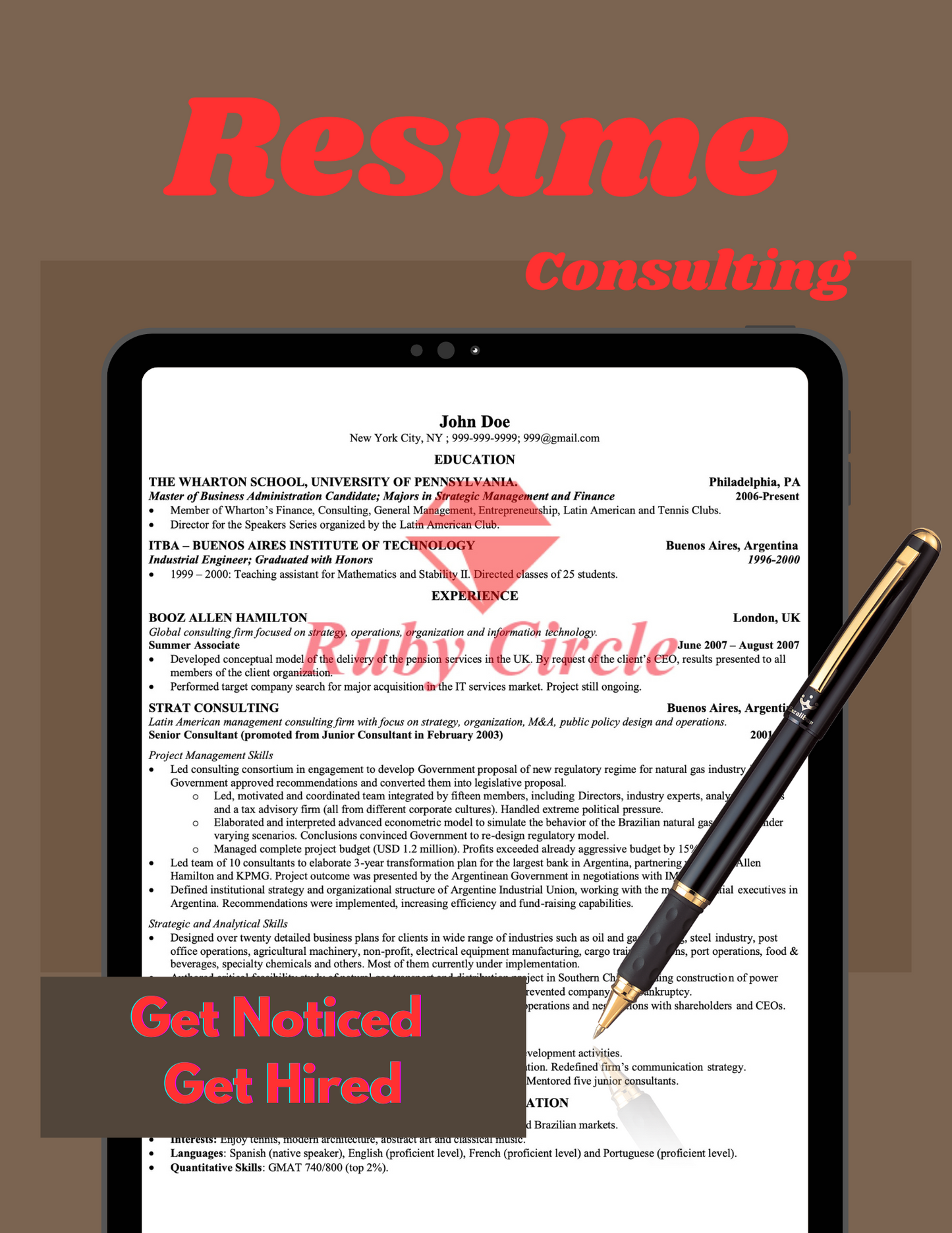 Resume - Consulting 2