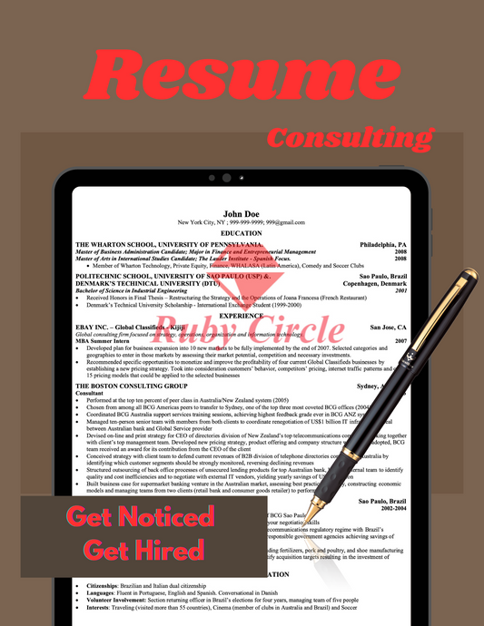 Resume - Consulting 3