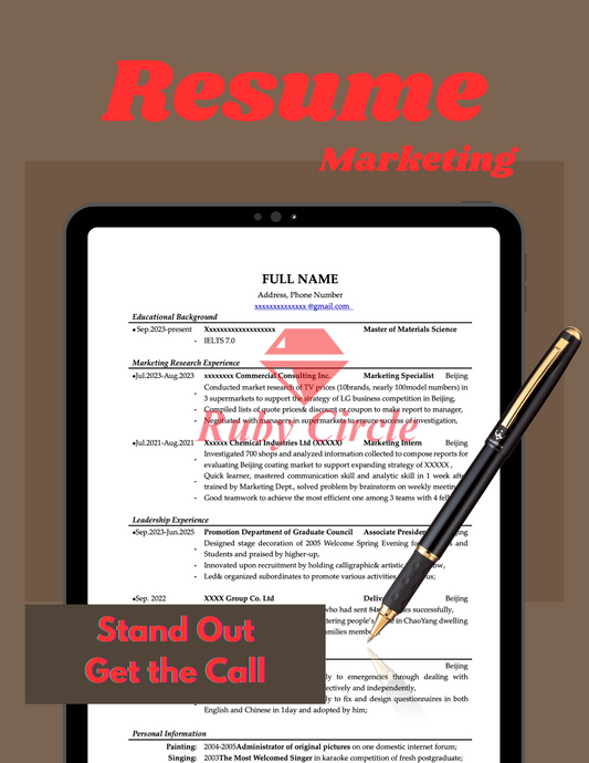 Resume - Marketing