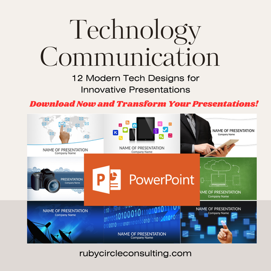 Technology and Communication PowerPoint Template Bundle – Modern Tech Designs