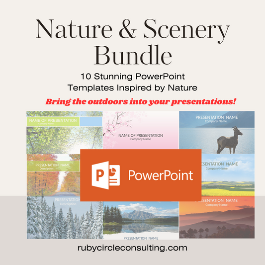 Nature and Scenery PowerPoint Template Bundle – Stunning Natural Landscapes