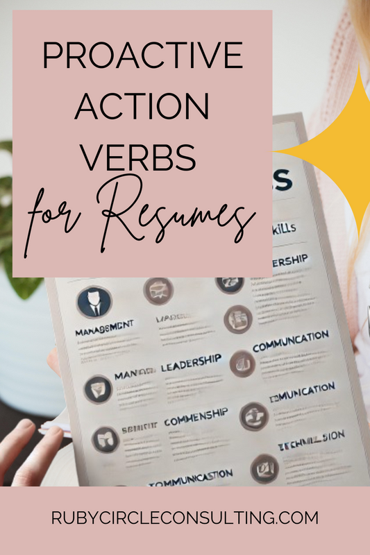 Proactive Action Verbs for Resumes