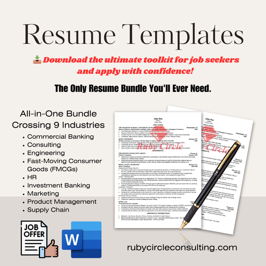 All-in-One Bundle - Resume Templates Crossing 9 Industries